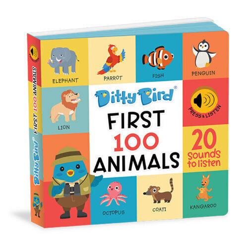 Ditty Bird Livre Sonore First 1 En Anglais - Initiation Langue Pour Bébé Dès 1 An